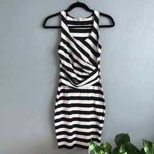 Striped bodycon dress